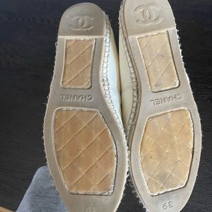 Chanel lambskin CC espadrilles size 39